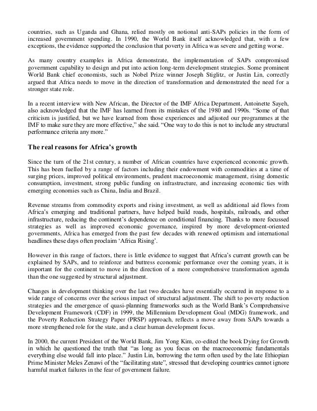 Pressures for Political and Economic Reform